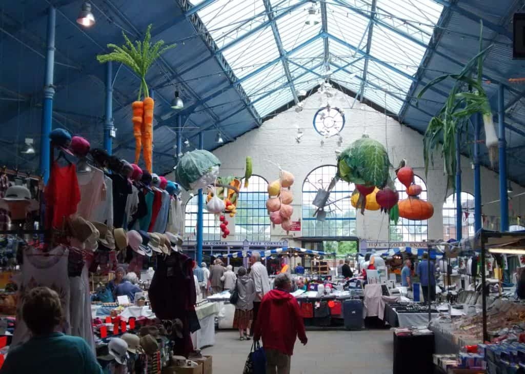 Abergavenny Market Hall busy most days of the week